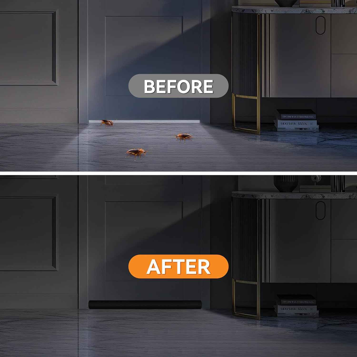 Holikme Under Door Draft Stopper – Home Office Door Seal for Fewer Distractions During Deep Work