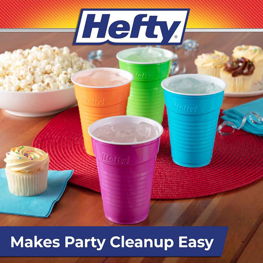 Hefty Party On Red White and Blue Cups – Thoughtful Housewarming Gift for Summer Hosts Who Love to Entertain, 76 Pieces