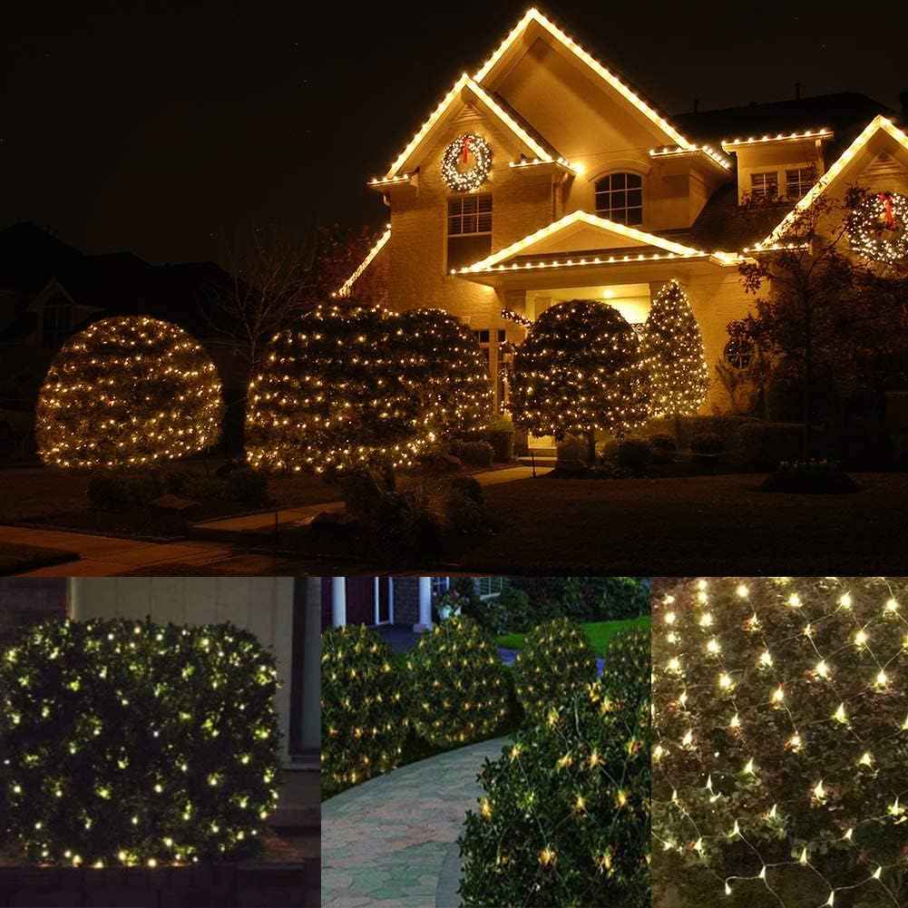 FestoonNET Pro – UL Certified Flameless LED Net Lights, Family-Safe Holiday Lighting for Bushes and Shrubs