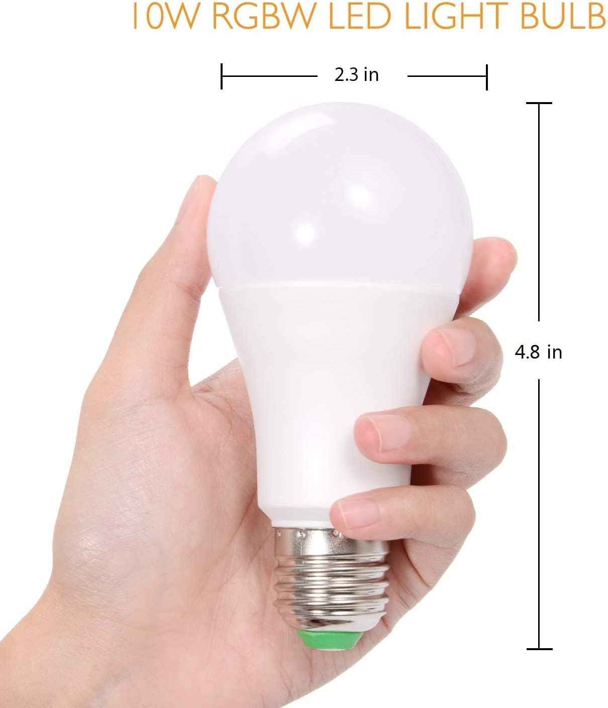 SUNNEST Color Changing Light Bulb 2-Pack – Thoughtful Housewarming Gift for Her, RGBW Mood Bulb with Remote and Timer