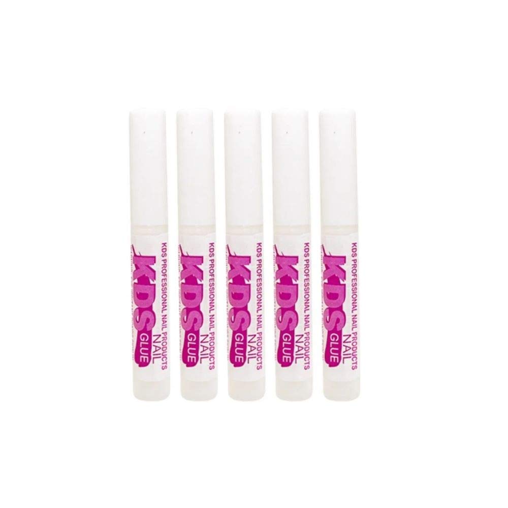 5_pcs_KDS_Nail_Tip_Glue_-_Adhesive_Super_Bond_For_Acrylic_Nails_Tips_-_0.07_oz_for_each_glue_Nail_Art_Nail_Care_Nail_Polish_Polish_Drying_Nail_Glue_Repair_Cutics_Manicure_Cosmetic