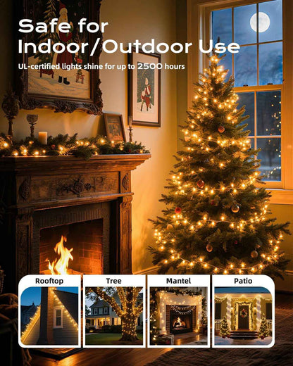 Brightown Christmas Lights – Child Safe Nursery String Lights, Cool to Touch Incandescent Mini Bulbs for Kids Room