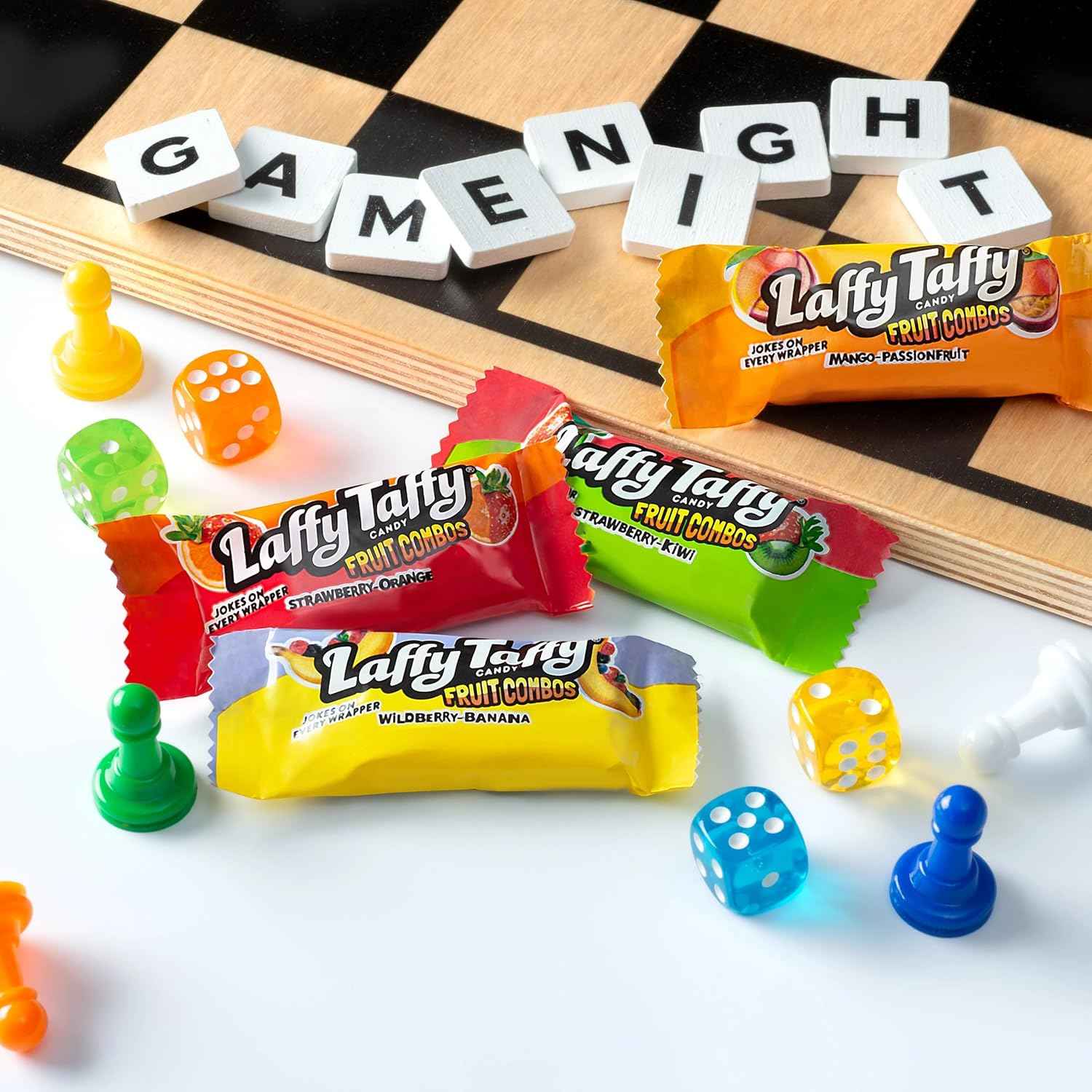 Laffy Taffy Fruit Combos Nostalgic Candy Gift Bag, Assorted Chewy Flavors for Birthday Party Treats