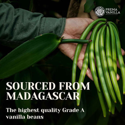 PREMA VANILLA Madagascar Bourbon Vanilla Beans – Premium Pantry Upgrade for Gourmet Chefs, Grade A Pods