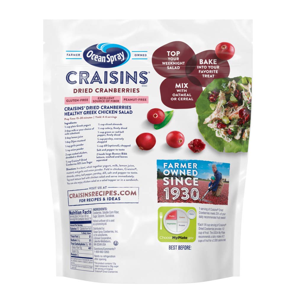 each serving delivers 25% of daily fruit intake