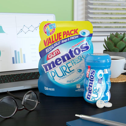 Mentos_Pure_Fresh_Sugar-Free_Chewing_Gum_with_Xylitol,_Mint,_120_Piece_Bulk_Resealable_Bag_(Pack_of_1)