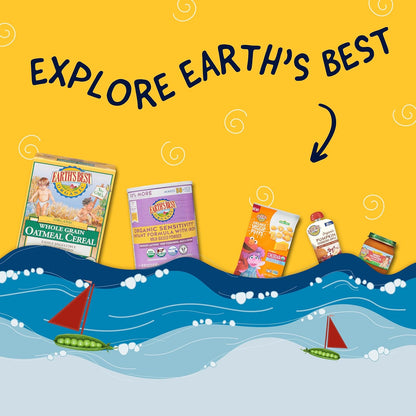 Earth's Best Organic Sunny Days Bars – Portable Organic Snack Solution for Packed Daycare Lunches and School Cubbies, 10.72 oz Box