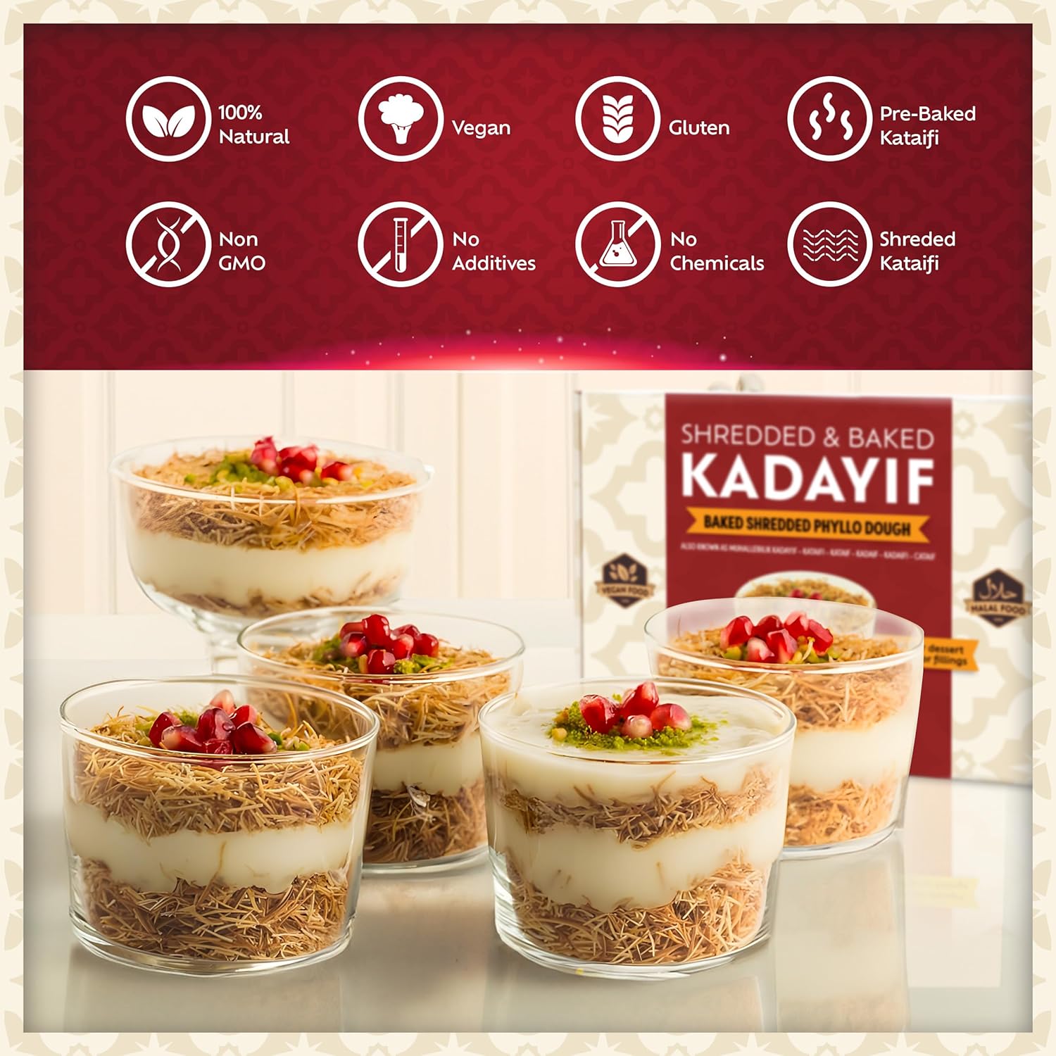 Eastanbul Baked Shredded Fillo – Plant-Based Pastry Threads for Mindful Baking and Dairy-Free Turkish Sweets