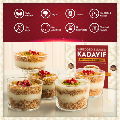 Eastanbul Baked Shredded Fillo – Plant-Based Pastry Threads for Mindful Baking and Dairy-Free Turkish Sweets