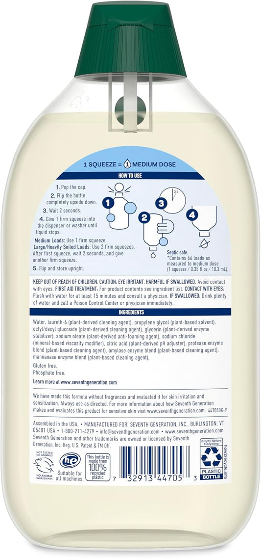 easydose auto-dosing cap that dispenses one full load with a single squeeze