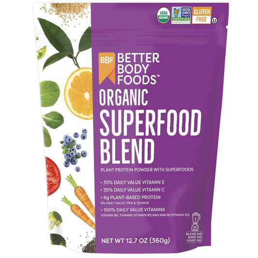 BetterBody_Foods_Organic_Superfood_Powder_with_Protein,_Vitamins_C,_E,_and_B12_(12.7_oz.)_Healthcare_Dietary