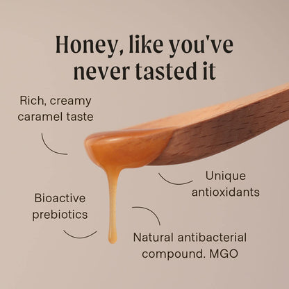 Manukora_Raw_Manuka_Honey,_MGO_50+,_New_Zealand_Honey,_Non-GMO,_Traceable_from_Hive_to_Hand,_Daily_Wellness_Support_-_250g_(8.82_Oz)