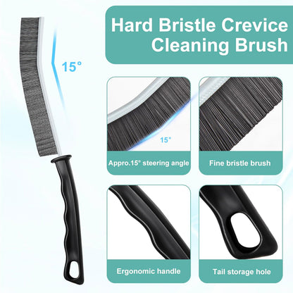 ECOZAY Hard-Bristled Gap Brush – Living Space Upgrade for Sparkling Tile Seams and Window Tracks