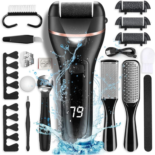 Electric_Callus_Remover_for_Feet,_Rechargeable_Portable_Electronic_Foot_File_Pedicure_Kit,_Waterproof_Foot_Scrubber_File,_Professional_Pedicure_Tools,_Foot_Care_for_Dead_Skin_Ideal_Gift,_3_Rollers