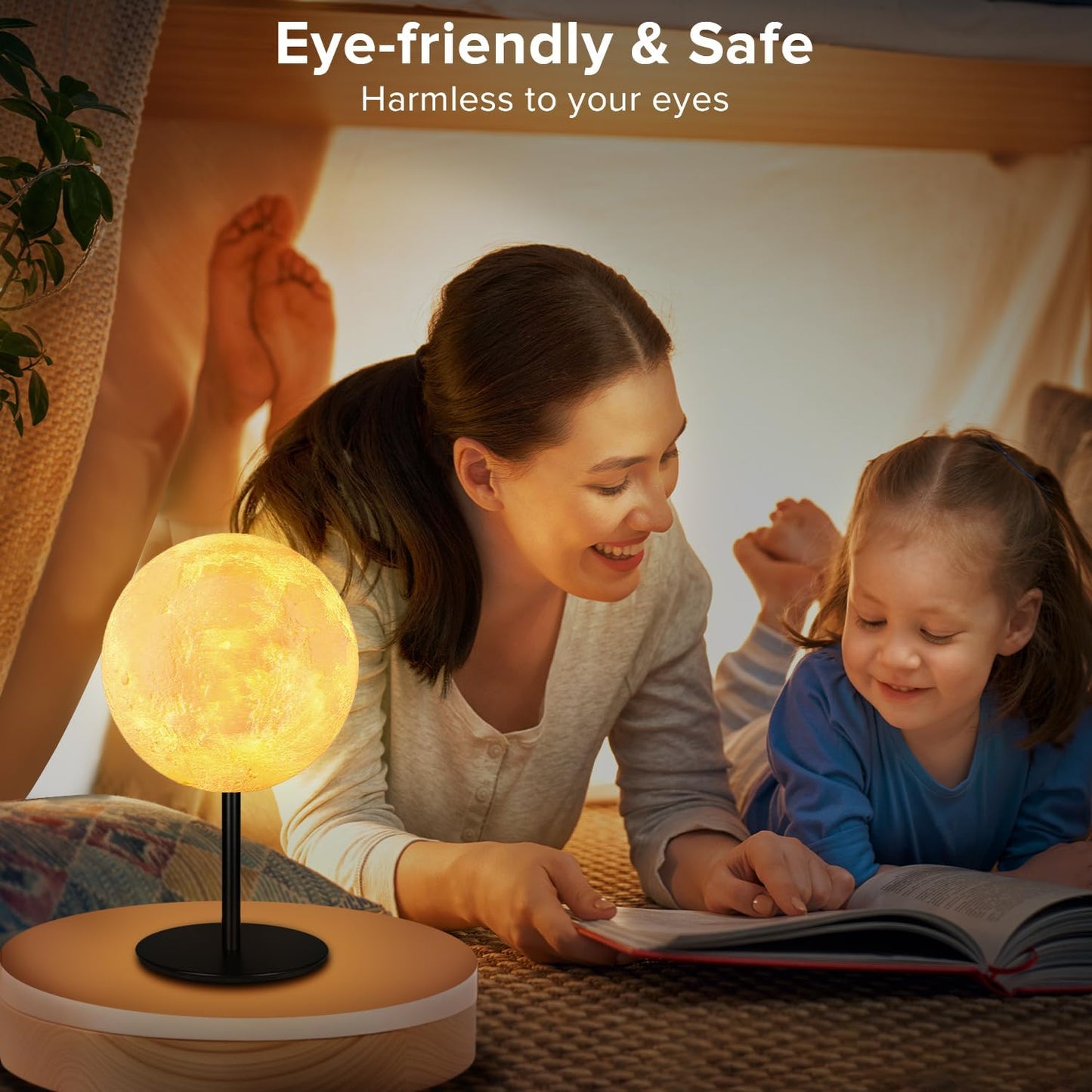 Ehobroc Moon Lamp – Thoughtful Birthday Gift for Her, Cozy Night Light for Bedroom