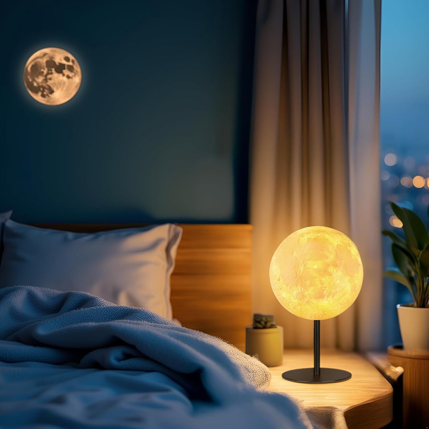 Ehobroc Moon Lamp – Thoughtful Birthday Gift for Her, Cozy Night Light for Bedroom