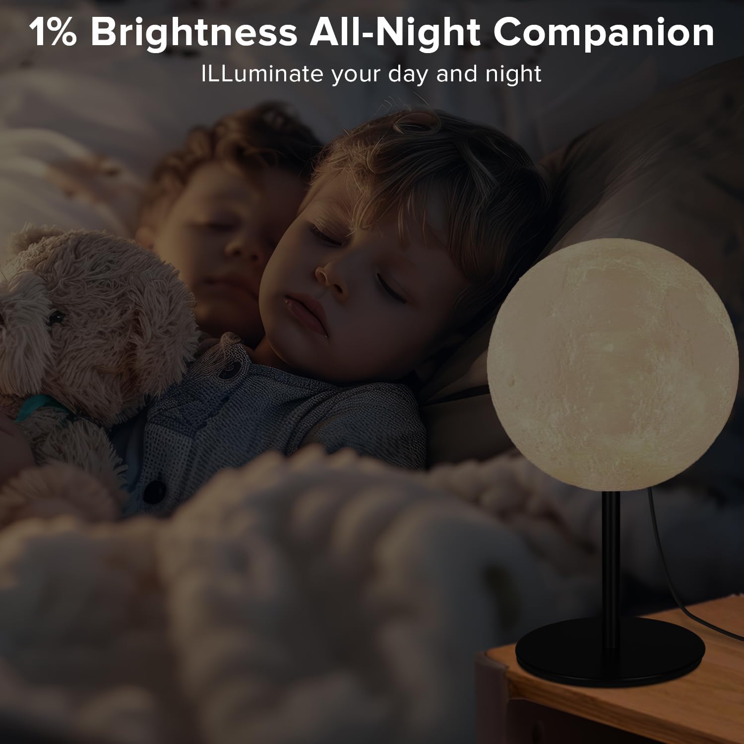 Ehobroc Moon Lamp – Thoughtful Birthday Gift for Her, Cozy Night Light for Bedroom