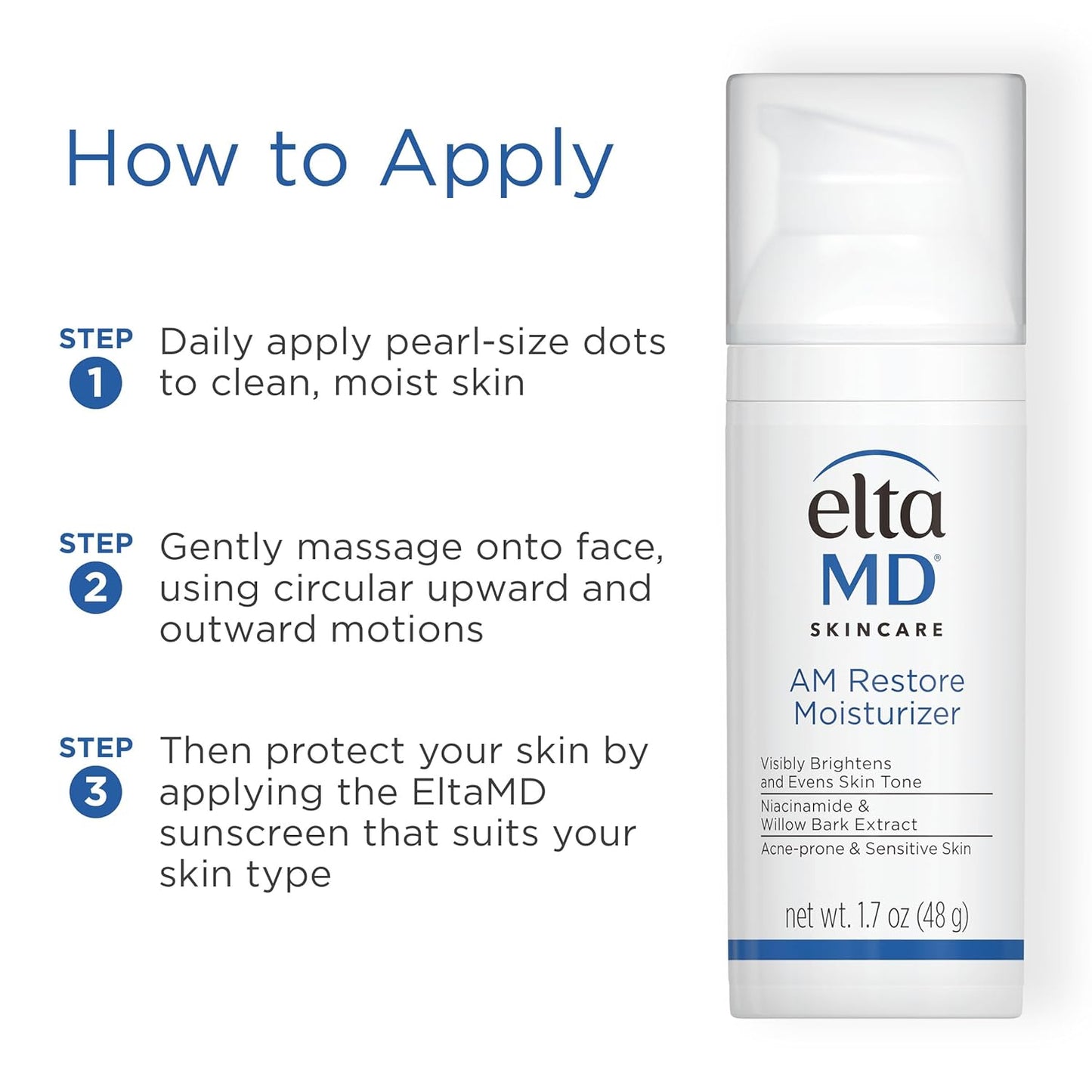 EltaMD AM Restore Face Moisturizer – Clean, Fragrance-Free Essential for Minimal Routines