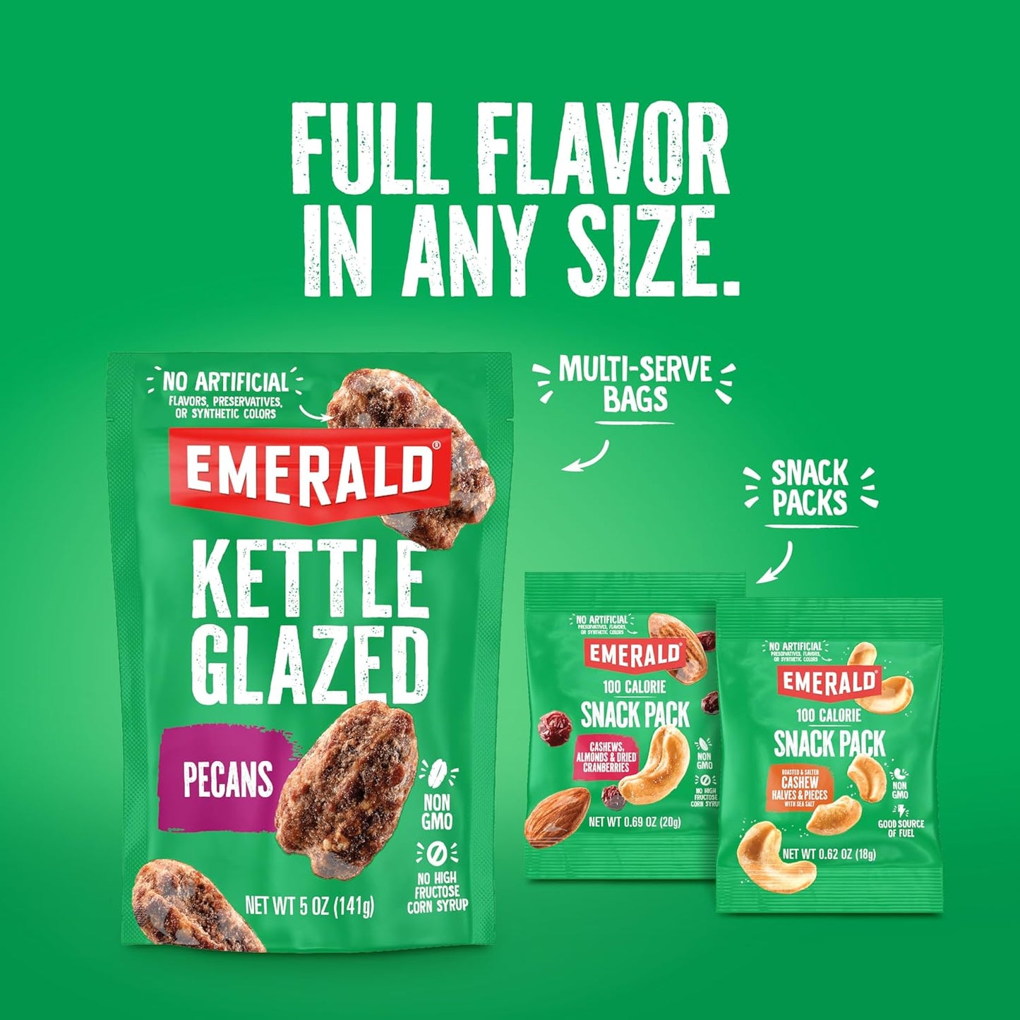 Emerald Nuts Single-Serve Variety Pack – Pantry Staple for Busy Professionals On the Go