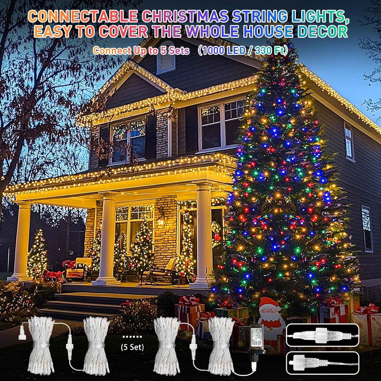 JMEXSUSS 66ft Color-Changing String Lights – Thoughtful Birthday and Housewarming Gift for Her, Mom, and Couples
