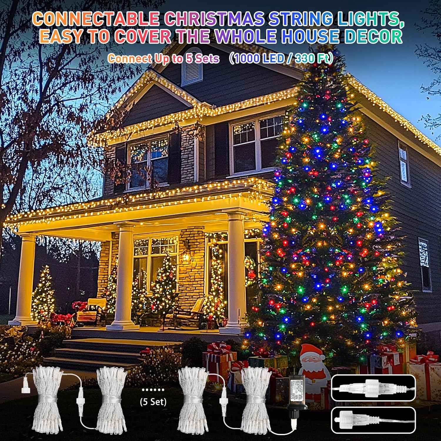 JMEXSUSS 66ft Color-Changing String Lights – Thoughtful Birthday and Housewarming Gift for Her, Mom, and Couples