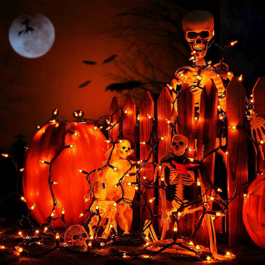 Brizled Candy Corn String Lights – Flameless Alternative to Candles, UL Certified Indoor and Outdoor Use