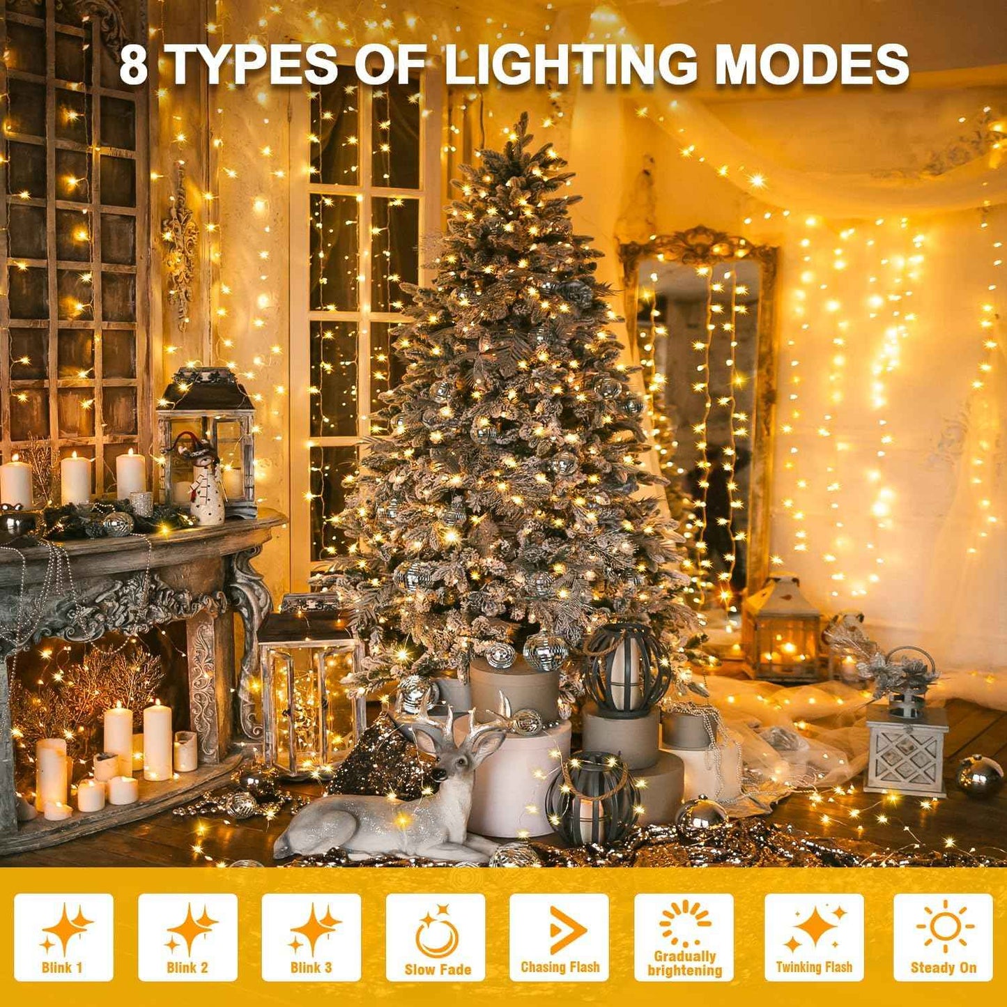 GlowNEST LED String Lights – Thoughtful Housewarming Gift for Her, Cozy Bedroom Decor