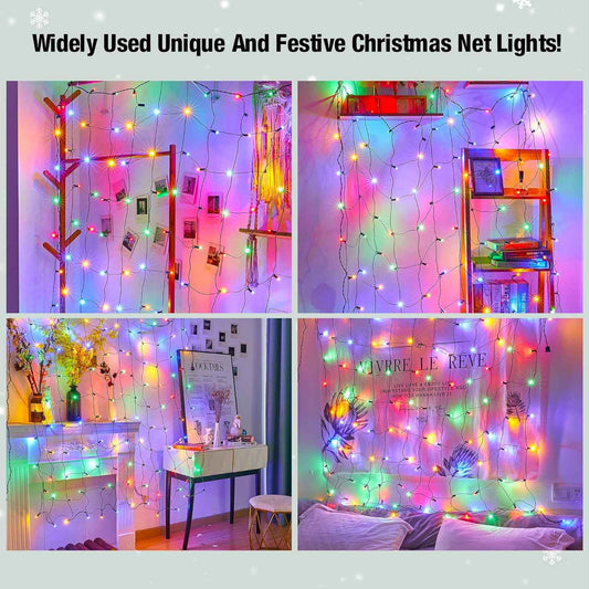 LumDecor Multicolor Net Lights – 120 LED Cozy Home Decor Accent for Living Room and Bedroom Ambiance