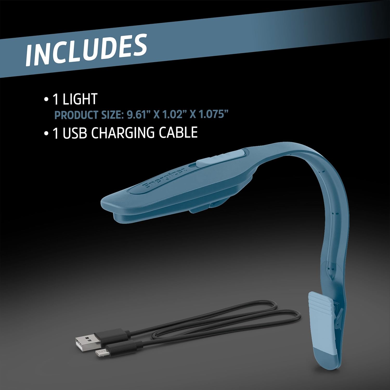 Energizer Flex-R Rechargeable Book Lamp – Calming Bedtime Companion, Flicker-Free Warm Light for Mindful Reading
