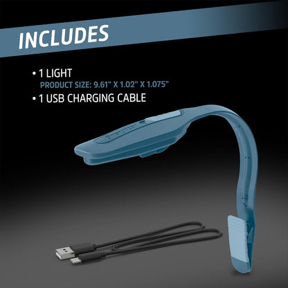 Energizer Flex-R Rechargeable Book Lamp – Calming Bedtime Companion, Flicker-Free Warm Light for Mindful Reading