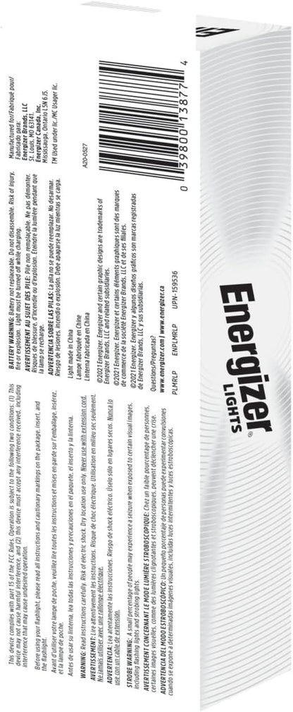 Energizer X400 Pocket Flashlight for Hikers, IPX4 Beam for Backyard and Campsite Use After Dark