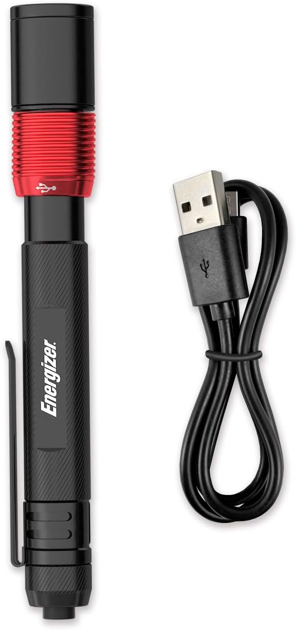 Energizer X400 Pocket Flashlight for Hikers, IPX4 Beam for Backyard and Campsite Use After Dark