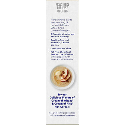 Cream of Wheat Original Hot Cereal – 1-Minute Microwave Hot Cereal for the Office Break Room Morning