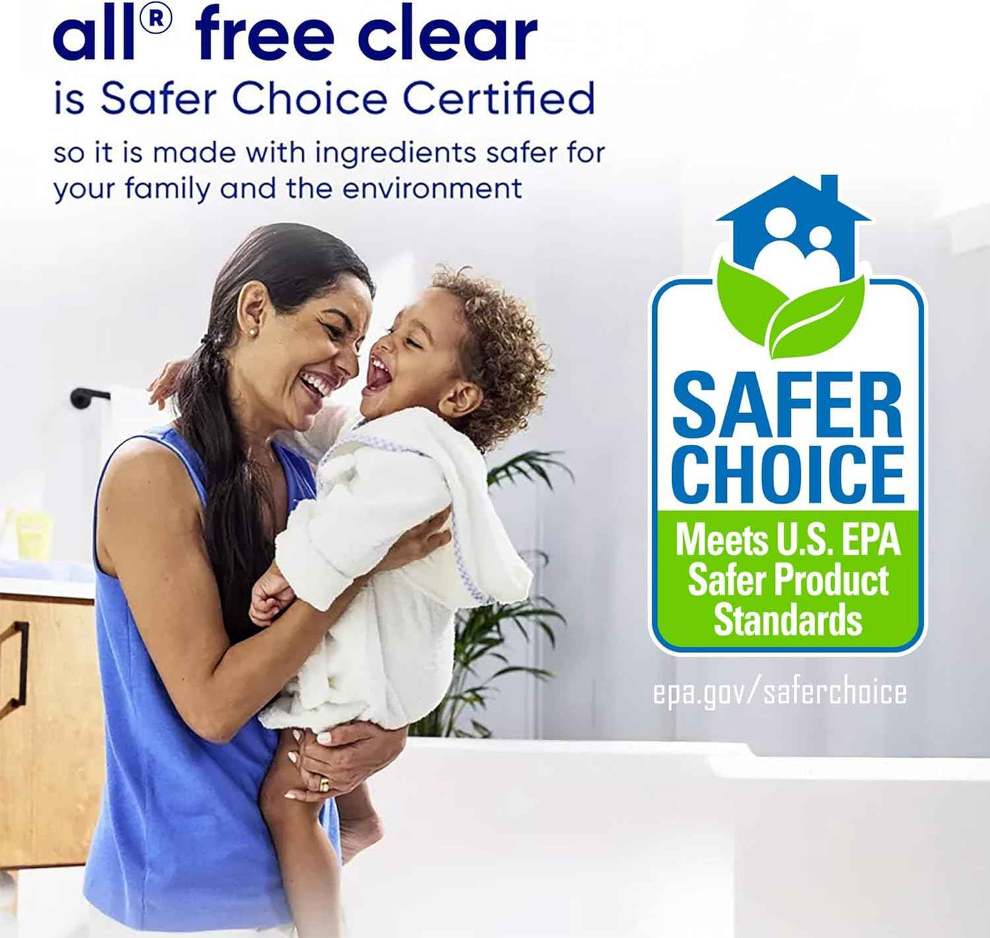 all free clear Concentrated Laundry Detergent for Sensitive Skin – Hypoallergenic Unscented Wash for Calm Bedtime Rituals and Restful Sleep