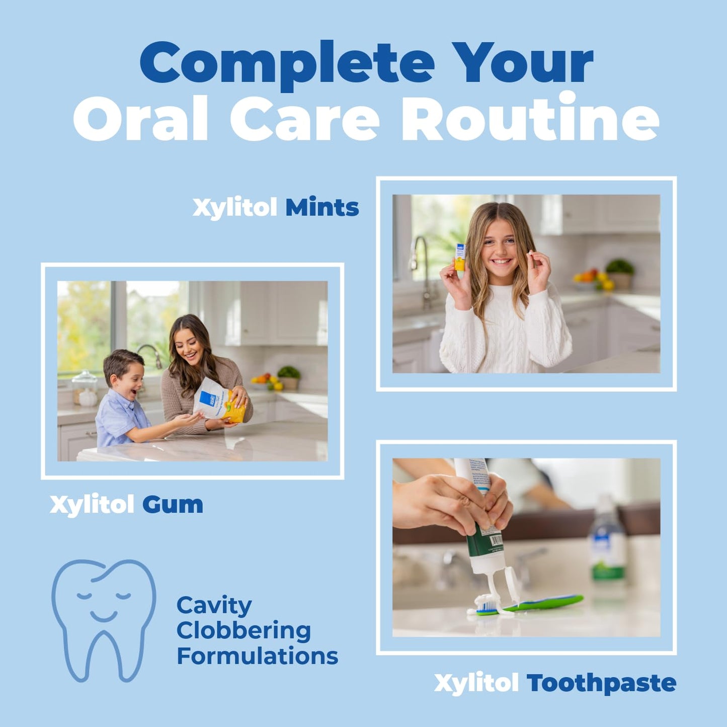 Epic Xylitol Dental Gum – Aspartame Free Dry Mouth Relief for Home Office and Conference Calls
