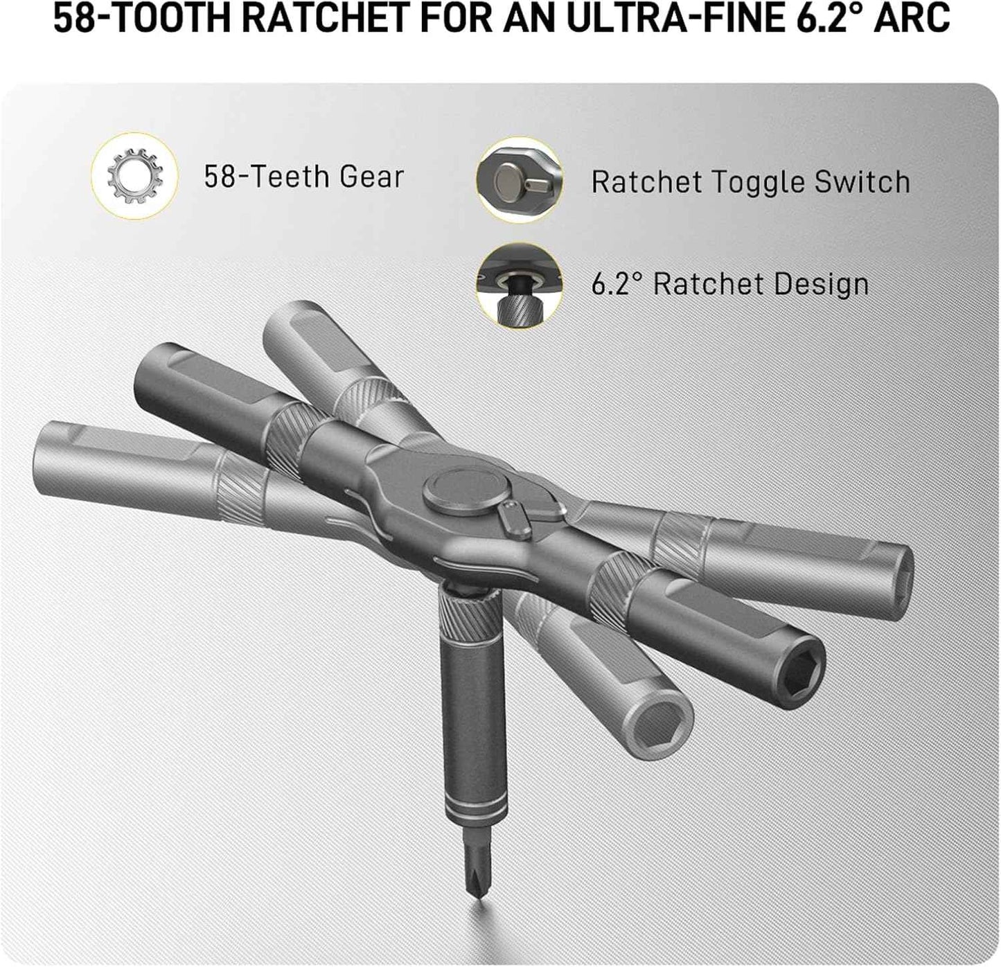 [Brand] 42-in-1 Magnetic Screwdriver Set – Ergonomic Repair Tool to Reduce Wrist Strain During Long Sessions