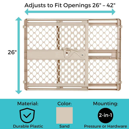 Toddleroo by North States Supergate Ergo Baby Gate – Baby-Proof Doorway Gate for Crawlers 6 to 24 Months