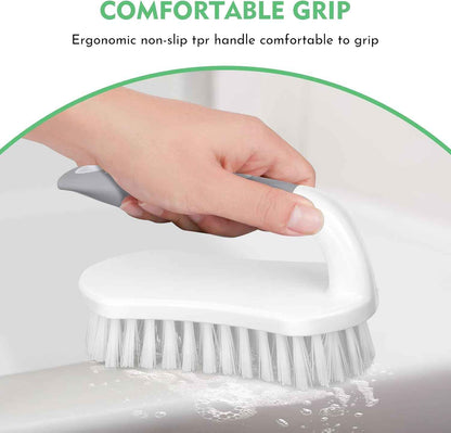 SetSail Scrub Brush – Non-Slip TPR Grip Brush Safe for Wet Hands in Shower and Tub