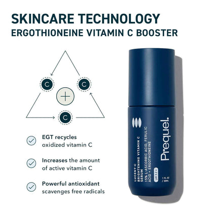 Prequel Skin Lucent-C Premium Vitamin C Serum – Dermatologist-Formulated Luxury Facial Treatment