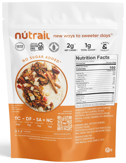erythritol and monk fruit extract sweeteners (zero added sugar)