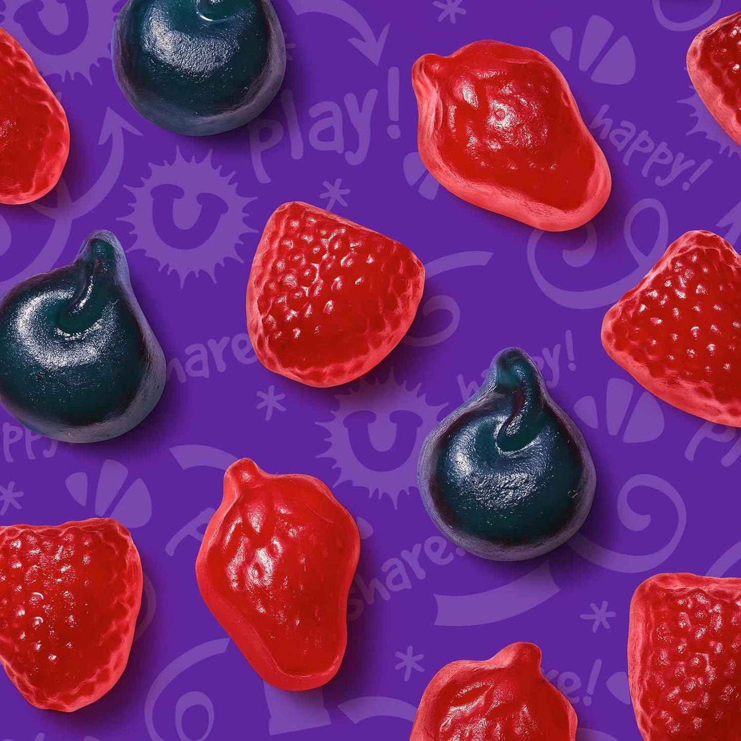 Funables Fruity Snacks Mixed Berry, Grab-and-Go Pouch for School Cafeteria and Study Sessions, 22-Count