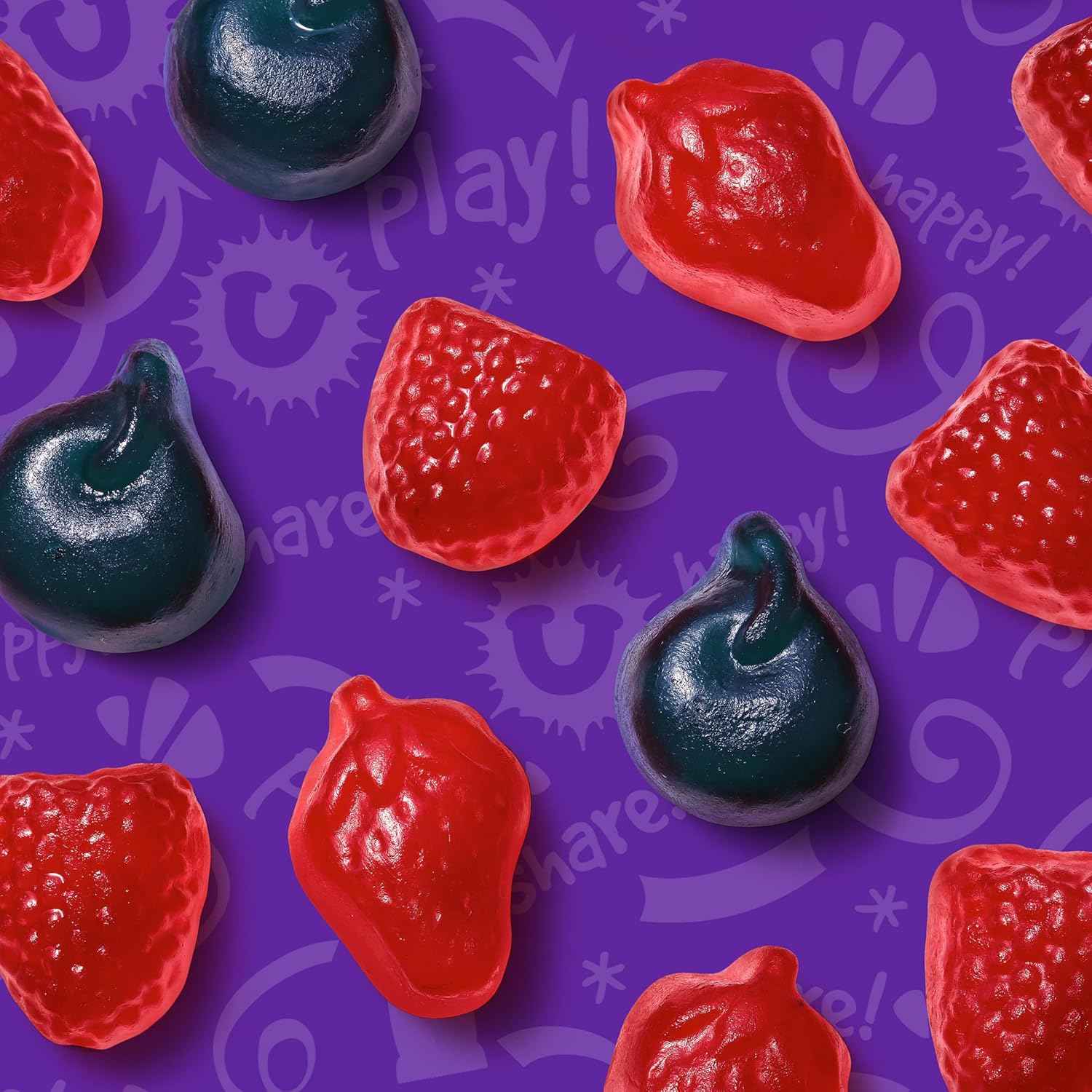 Funables Fruity Snacks Mixed Berry, Grab-and-Go Pouch for School Cafeteria and Study Sessions, 22-Count