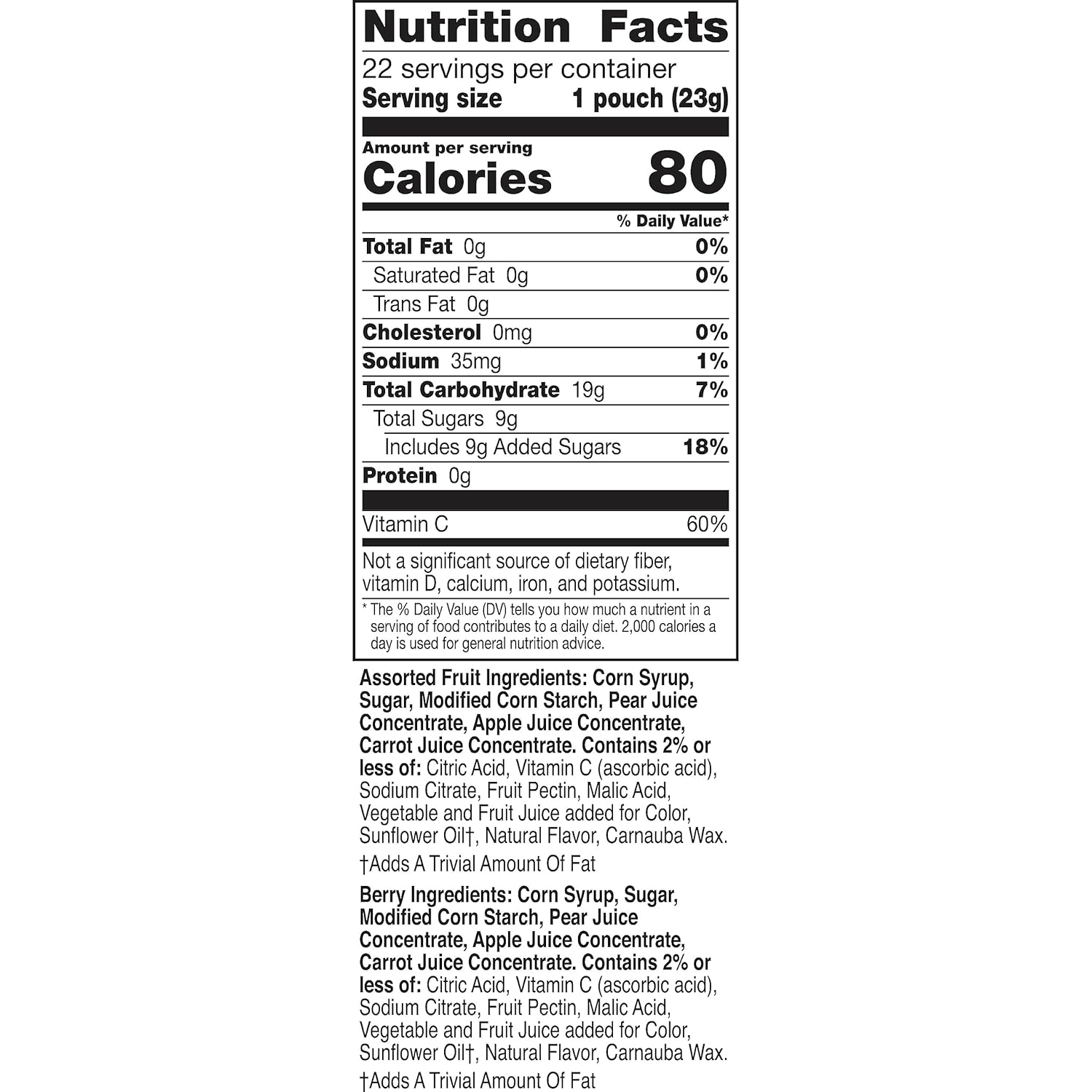 excellent source of vitamin c per serving