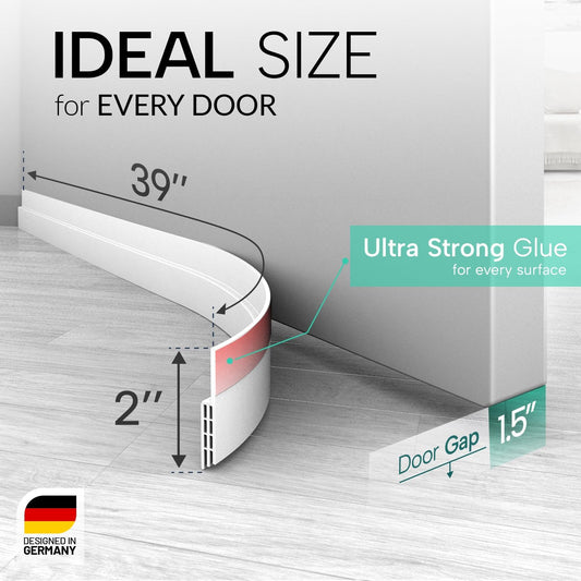 exceptionally strong adhesive compatible with any door surface