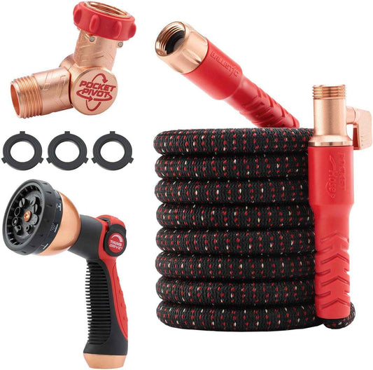 Pocket Hose Ballistic – 50 FT Expandable Garden Hose for Patio, Deck, and Campsite Watering