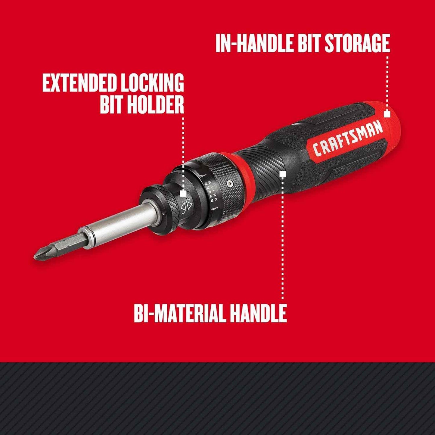 CRAFTSMAN Ratcheting Screwdriver Housewarming Gift for New Homeowners – 15-Piece Set