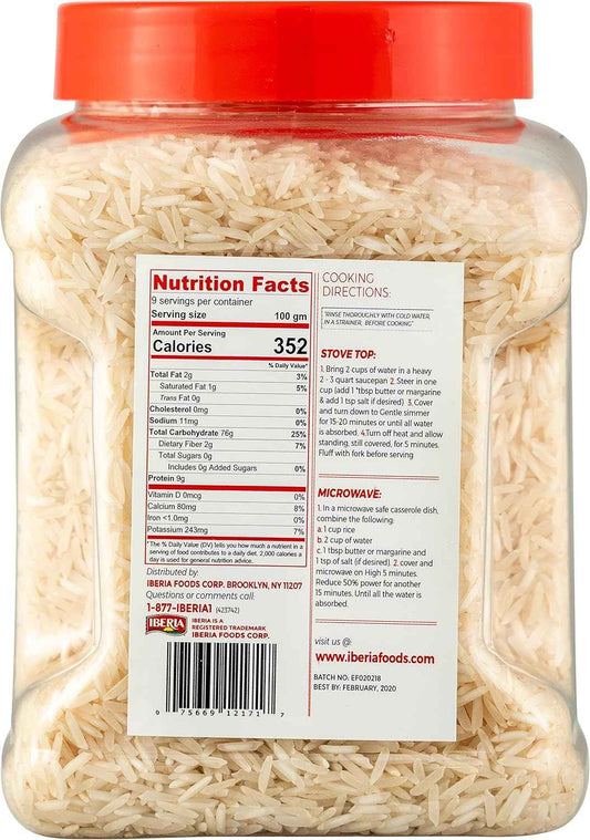 Iberia Extra Long Grain Basmati – Artisan-Aged White Rice for Fine Dining and Curated Pantry, 2 lb