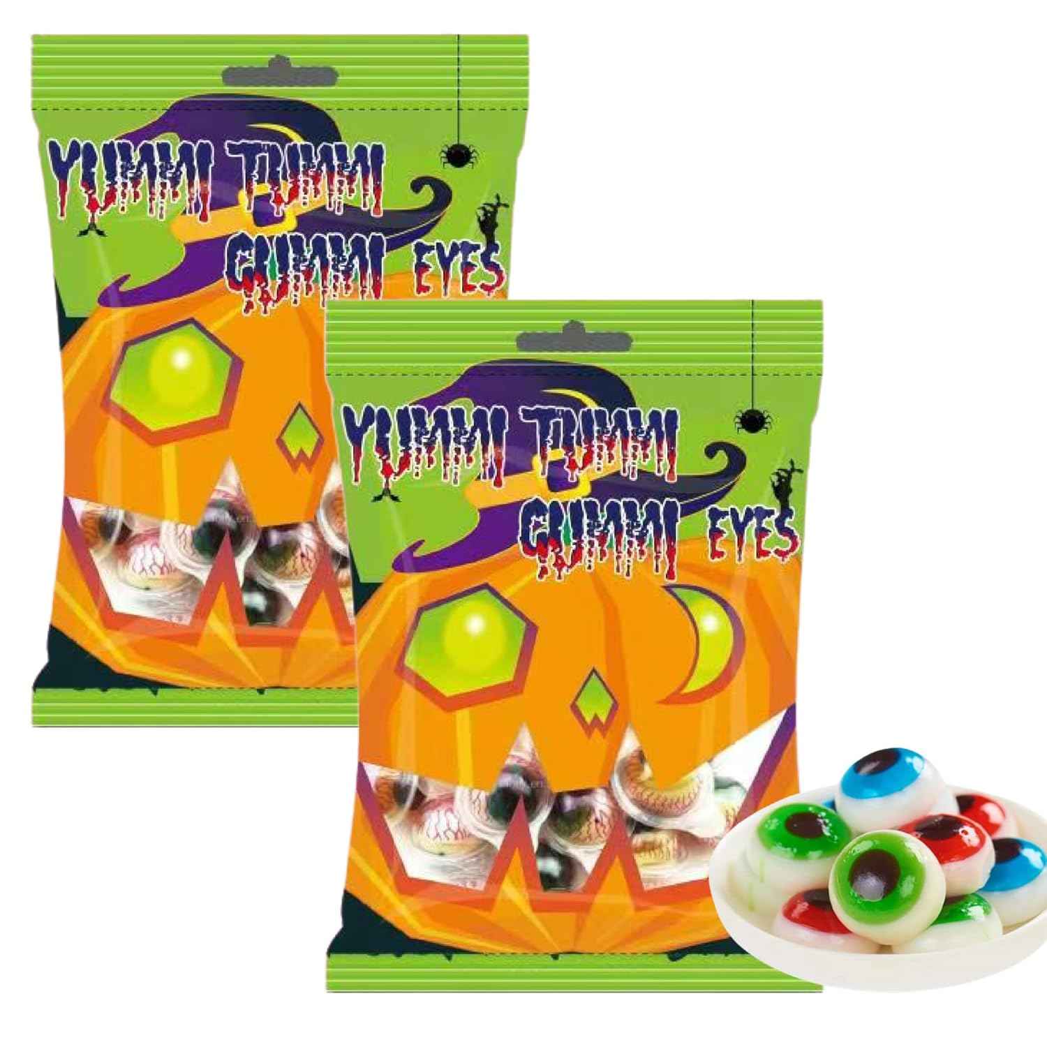 Fusion Select Spooky Gummy Body Parts – Lightweight Halloween Treat for Outdoor Carnival Booths, Trunk or Treat Events and Tailgate Parties