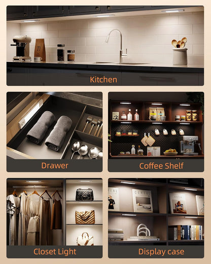 EZVALO Dimmable Closet Light – Three Color Temperature LED Bar for Designer Pantries, Wardrobes, and Styled Kitchen Counters