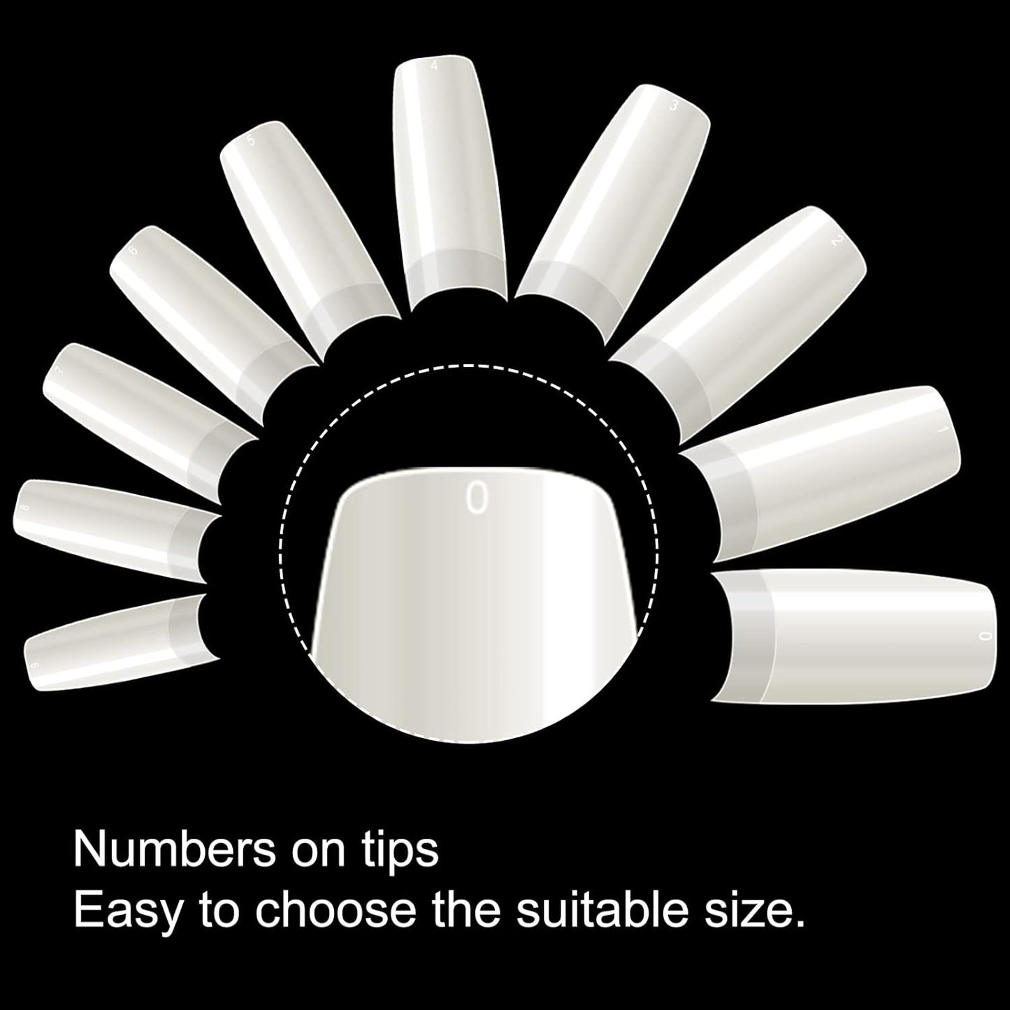 500PCS_Half_Cover_False_Nails_Tips_-_Acrylic_Nail_Tips,_krofaue_10_Sizes_Lady_French_Style_Acrylic_Artificial_Tip_Manicure_with_Box_for_Nail_Tips_Art_Salons_and_Home_DIY